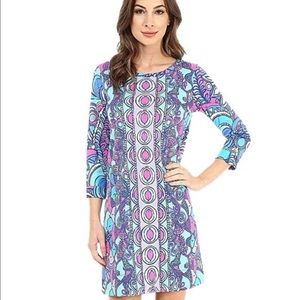 Lilly Pulitzer Blue and Pink Patterned Dress